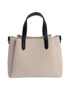 Don Algodon bolso asas bandolera beige/negro 2