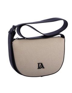 Don Algodon bolso hombro beige/negro