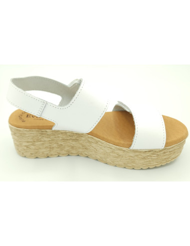 EVA FRUTOS plataforma piel velcro