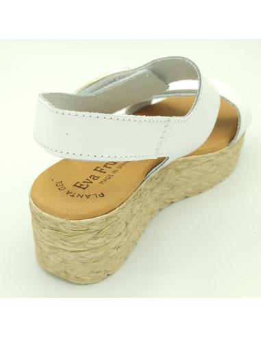 EVA FRUTOS plataforma piel velcro