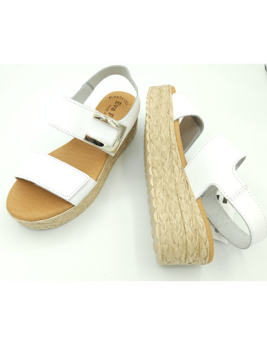 EVA FRUTOS plataforma piel velcro