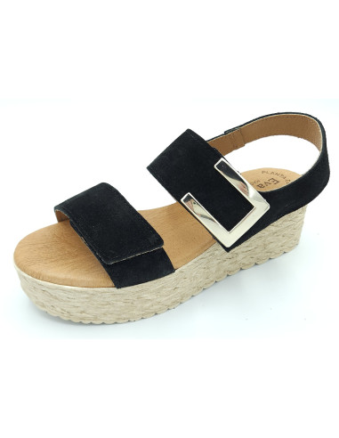 EVA FRUTOS plataforma serraje velcro