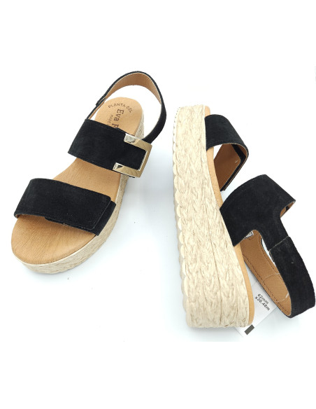 EVA FRUTOS plataforma serraje velcro