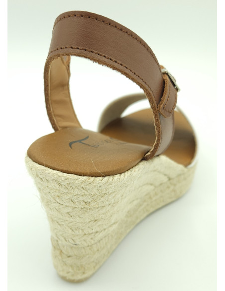 TORRES esparteña piel descubierta