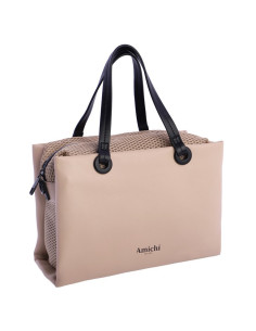Amichi bolso mano beige