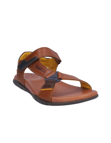 Kangaroos sandalia piel cuero/marron