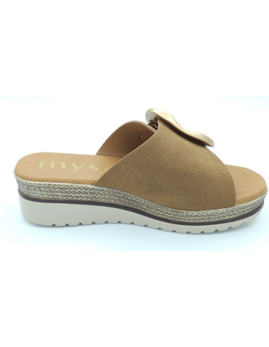 MYSOFT sandalia pala cuña
