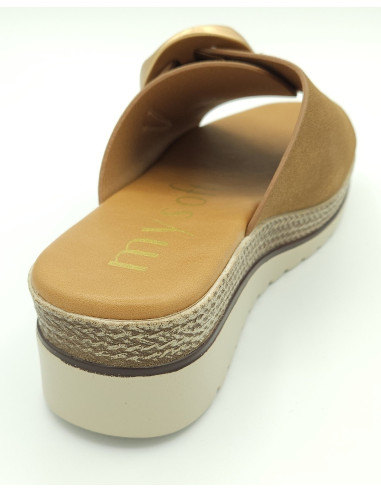 MYSOFT sandalia pala cuña