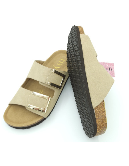MYSOFT chancla pala doble velcro