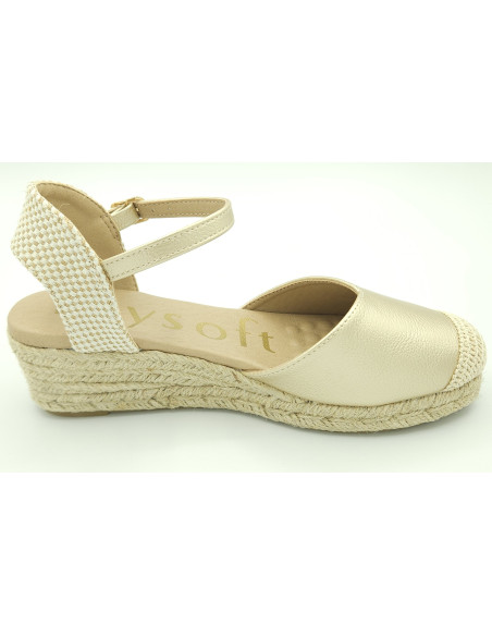 MYSOFT esparteña cuña baja