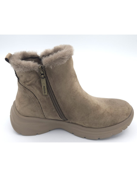 REFRESH botin antelina taupe