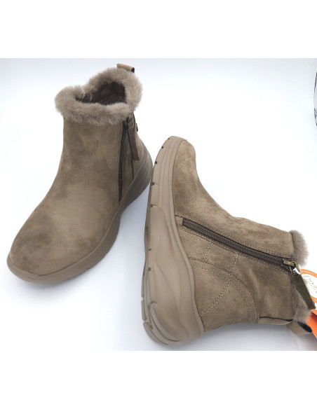 REFRESH botin antelina taupe