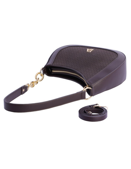 Don Algodon bolso hombro c/b marron