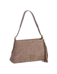 Don Algodon bolso hombro taupe