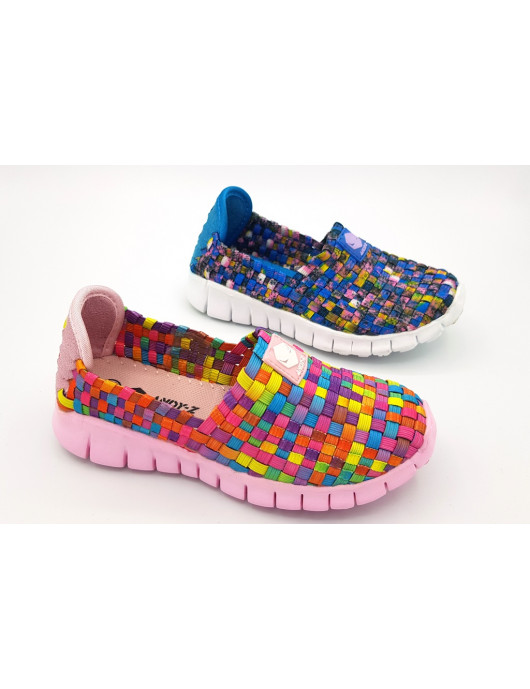 ANDY-Z Zapatillas elásticos niño niña multicolor