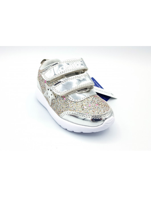 CONGUITOS Deportivas luces glitter velcro