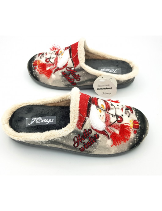 J.ORTEGA Zapatillas casa señora nieve
