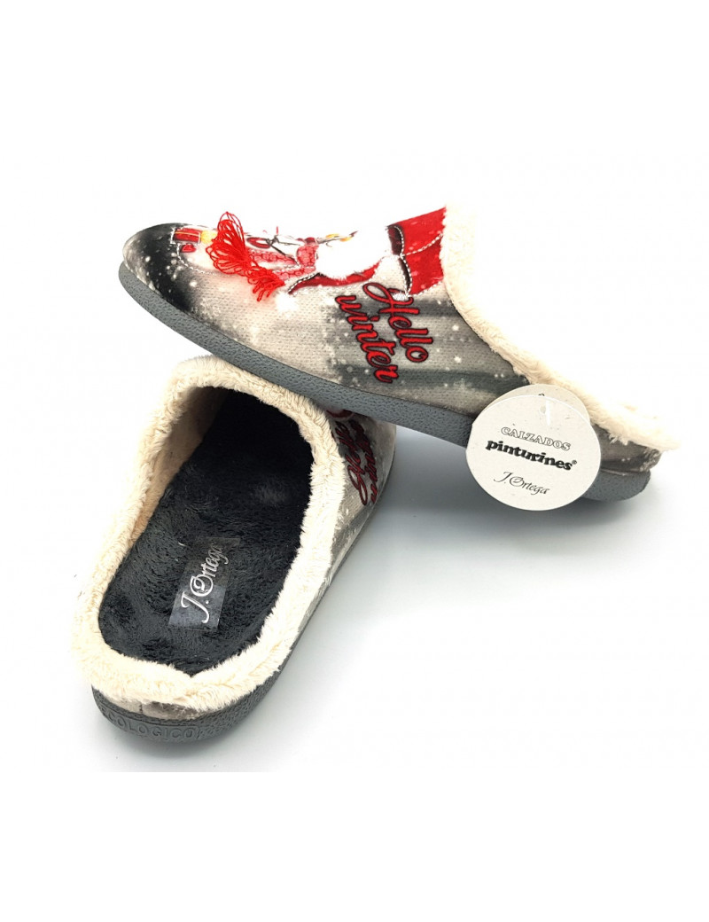 J.ORTEGA Zapatillas casa señora nieve