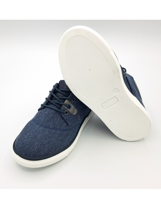 CHIKA10 Zapato lona niño marino