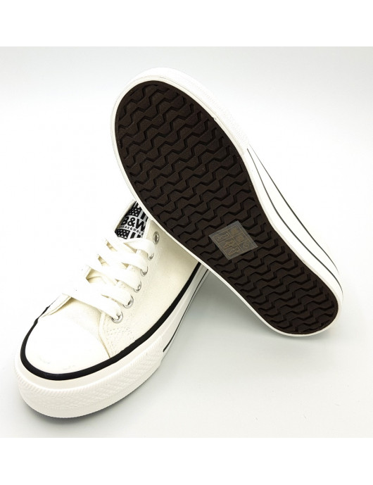 B&W Deportiva basket lona solar ultravioleta