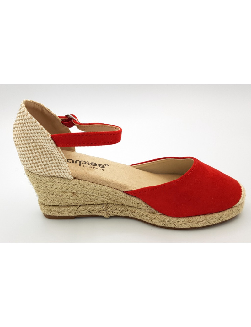 AMARPIES Esparteñ cuña rojo