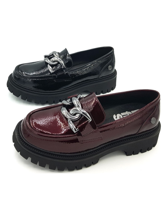 XTI Refresh mocasín plataforma charol