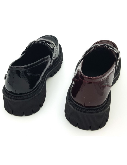 XTI Refresh mocasín plataforma charol