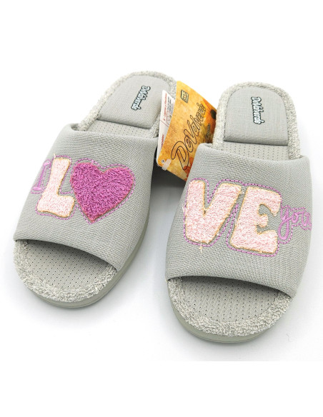 DEVALVERDE Zapatilla casa Pinki Love