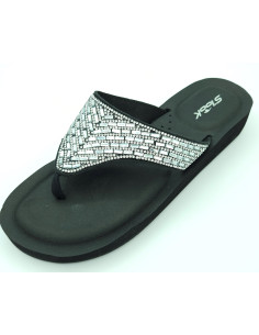 SLOOK Chancla dedo Tenea negro
