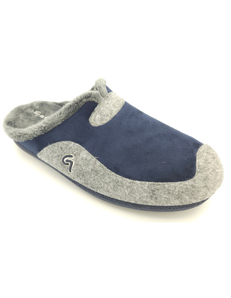 GARZON Zapatilla casa hombre marino gris