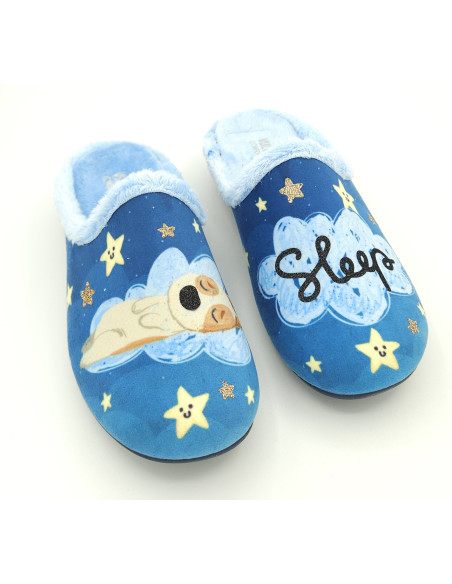 Vulca-bicha zapatilla casa perrito nube