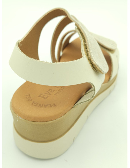 Eva frutos sandalia cuña velcro