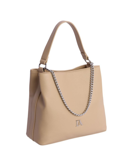 Don Algodon bolso hombro beige