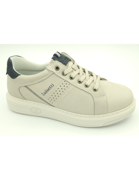 LUISETTI Deportivo nobuck crema