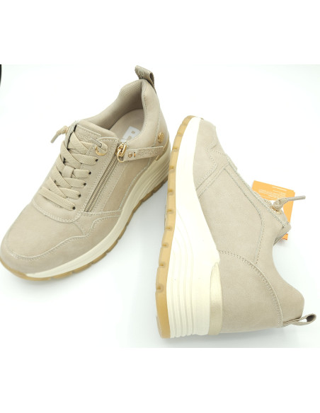 REFRESH deportiva cuña cordon elastico cremallera