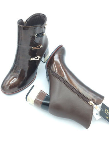 ROCKAWAY botin tacon tricolor