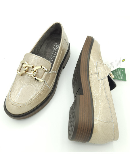 PITILLOS mocasin charol